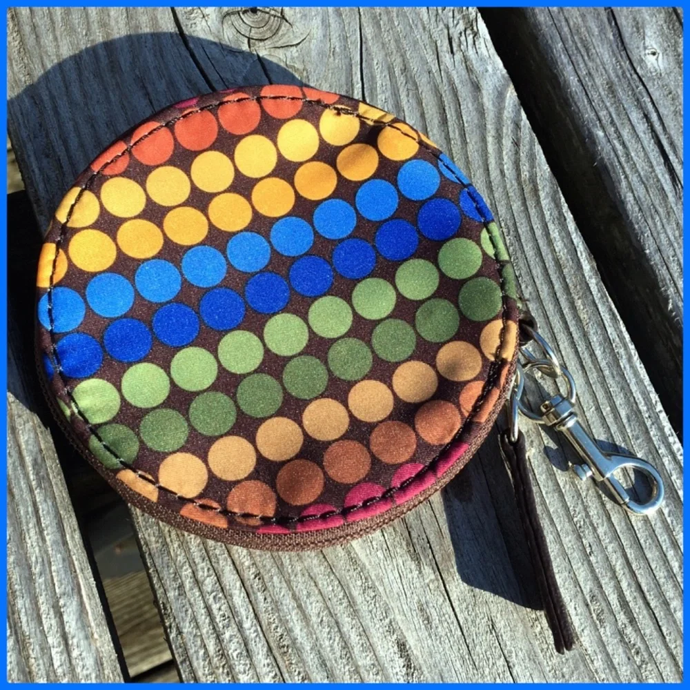- Franco Sarto Rainbow Dot Coin Purse! EUC!